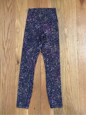 Lululemon Wunder Train HR Tight 25” Everlux Size 2 Topography Multi